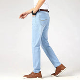 Withinlee Men's Light Blue Business Jeans – Classic Stretch Denim Trousers  Adomoo